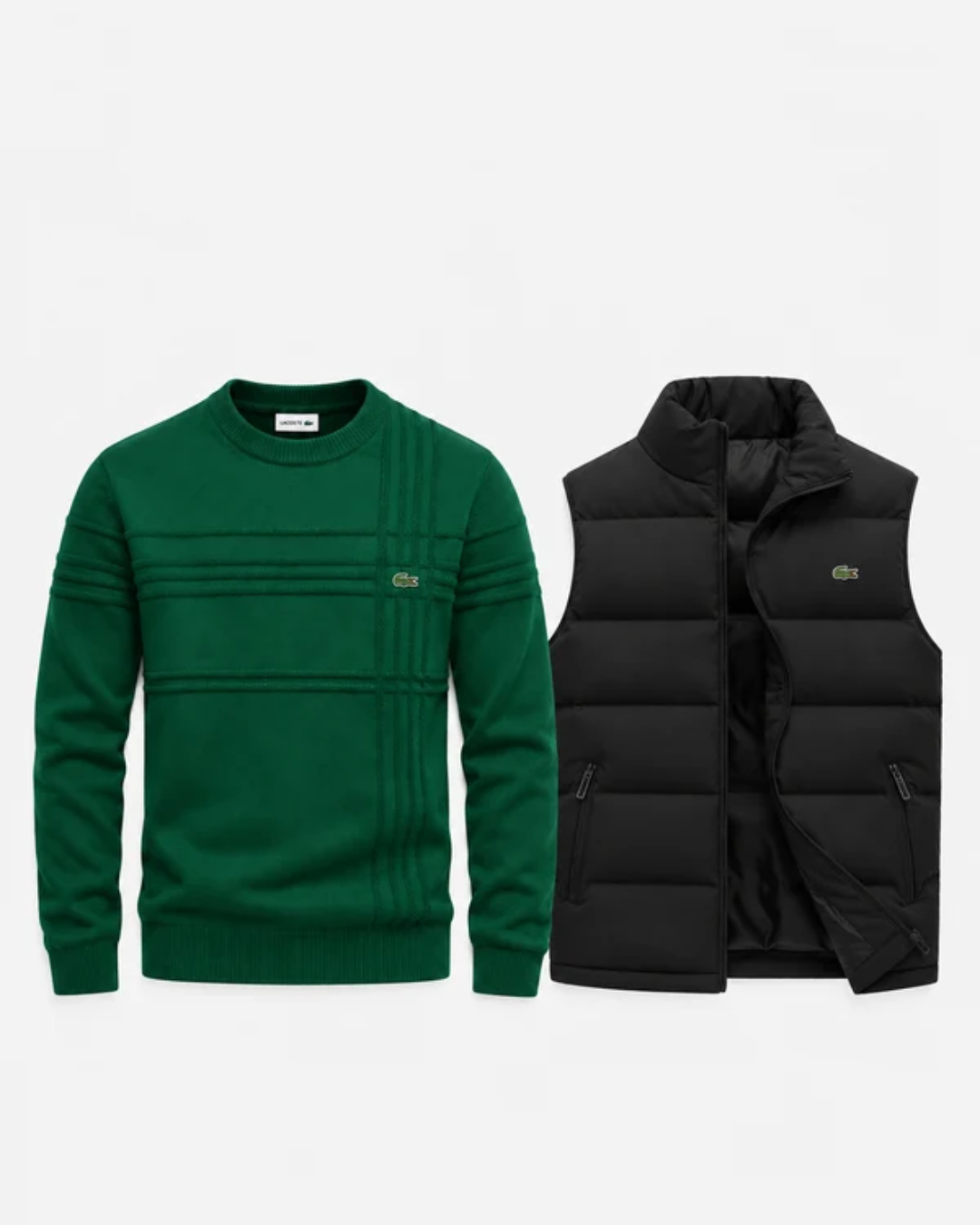 Strick-Set aus Pullover & Weste