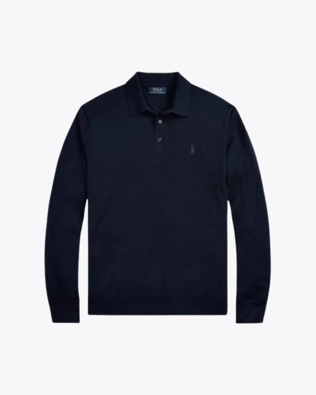 Feinstrick-Pullover aus Wolle mit Polokragen