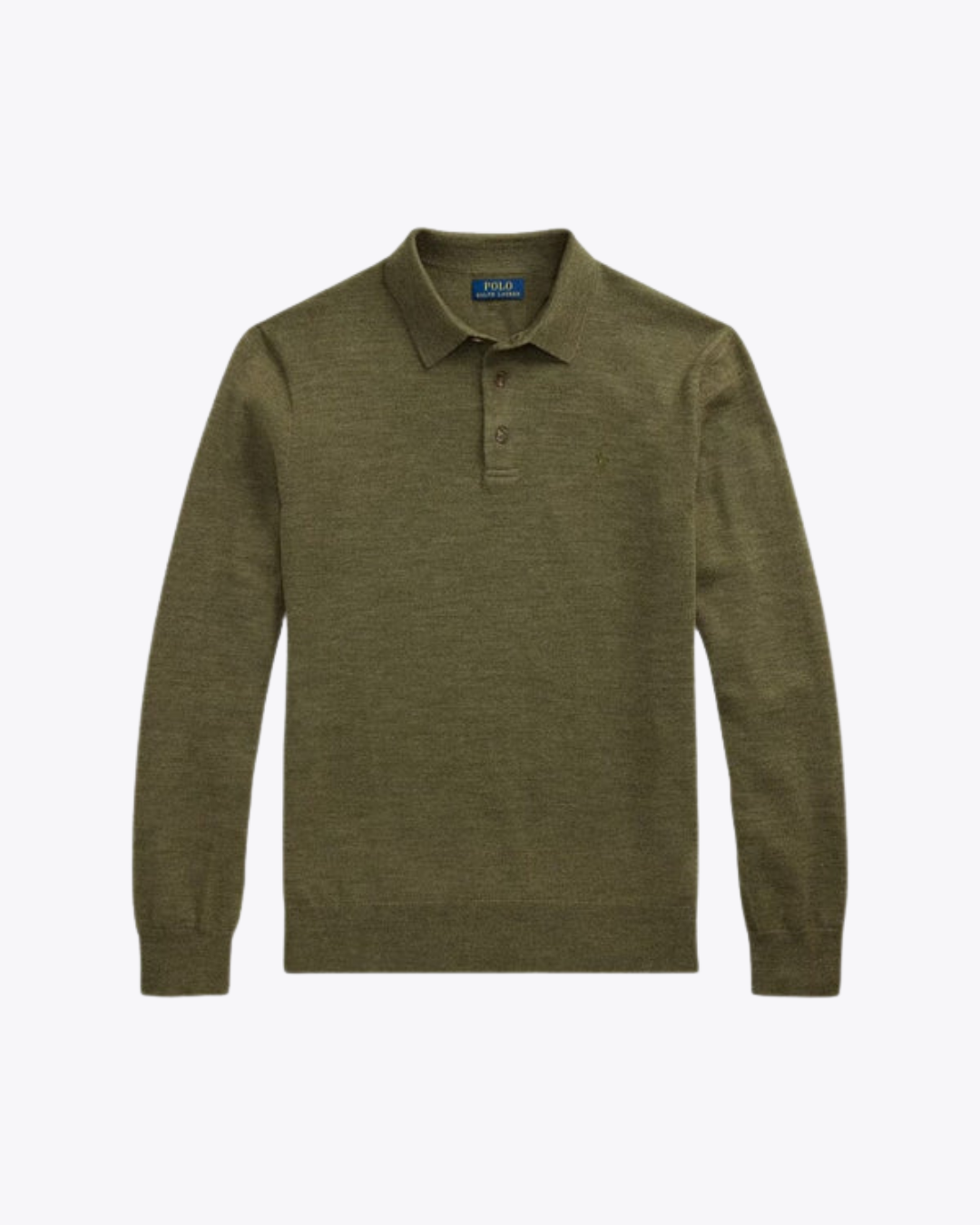 Feinstrick-Pullover aus Wolle mit Polokragen