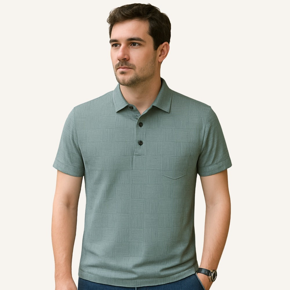 Minimal Poloshirt Coastal Line