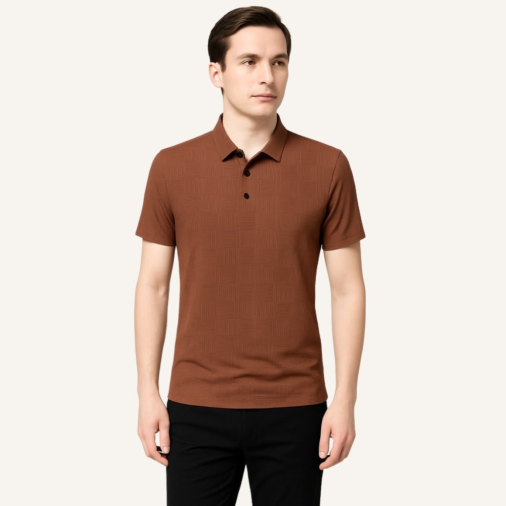 Minimal Poloshirt Coastal Line