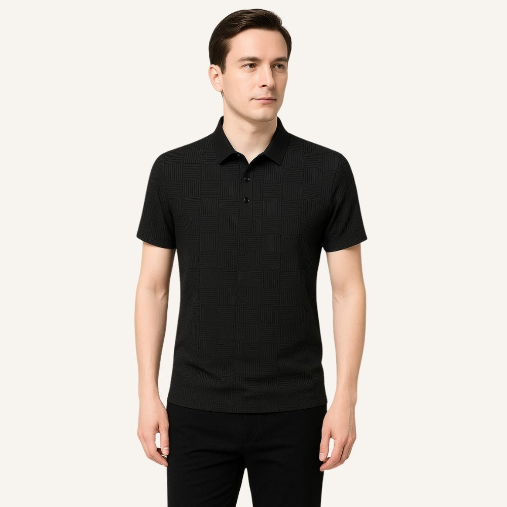 Minimal Poloshirt Coastal Line