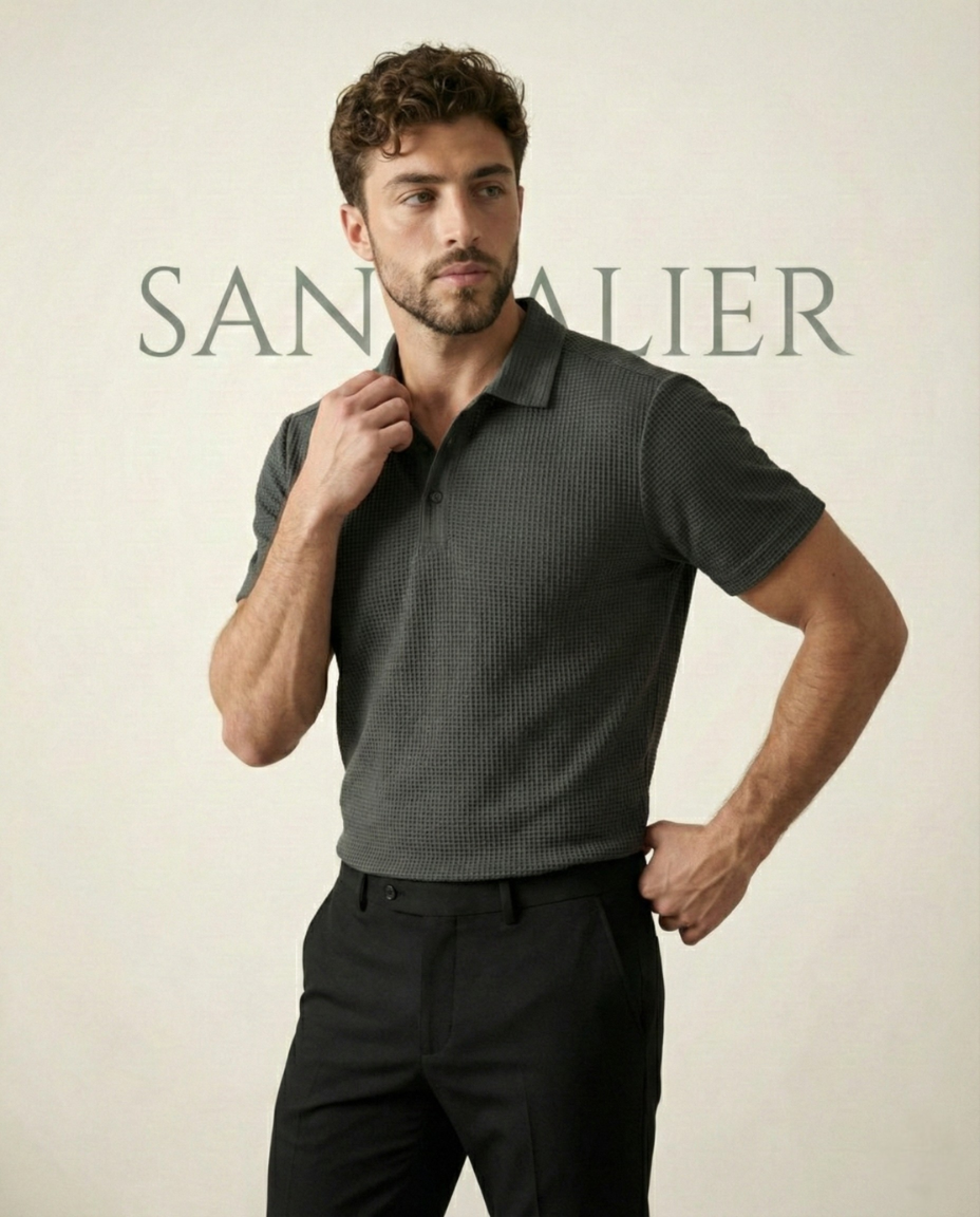 Herren Old Money Polo – Arrevier (knitterfrei)