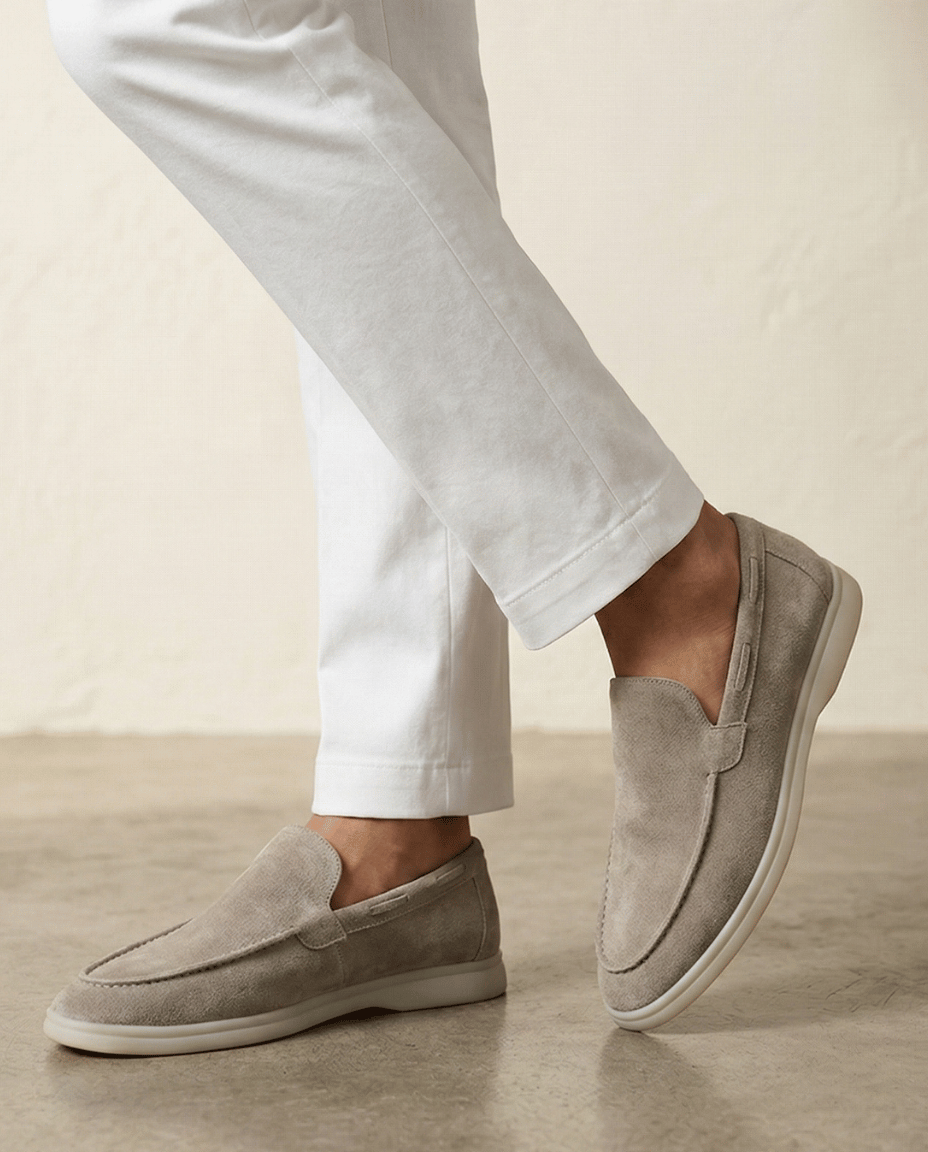 Riviera Veloursleder-Loafer Classic Form