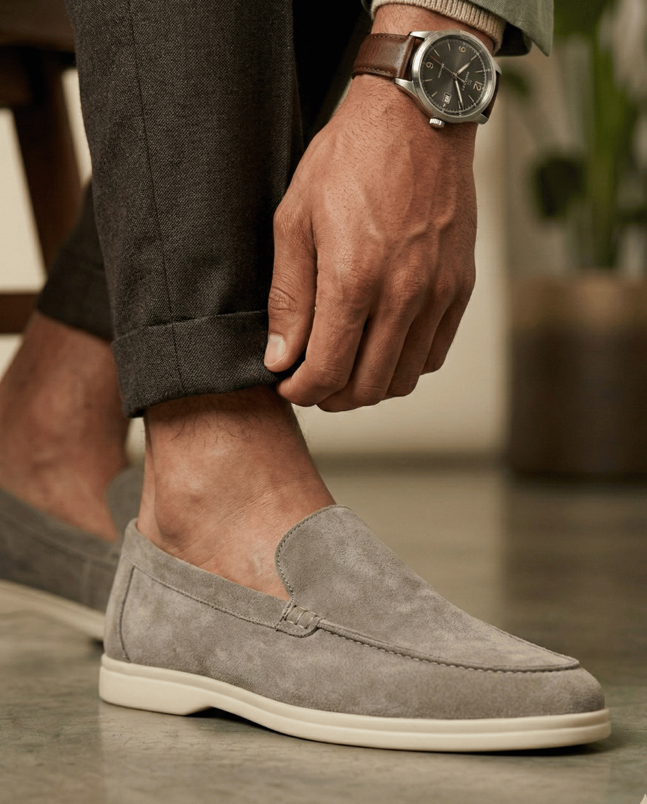 Riviera Veloursleder-Loafer Classic Form