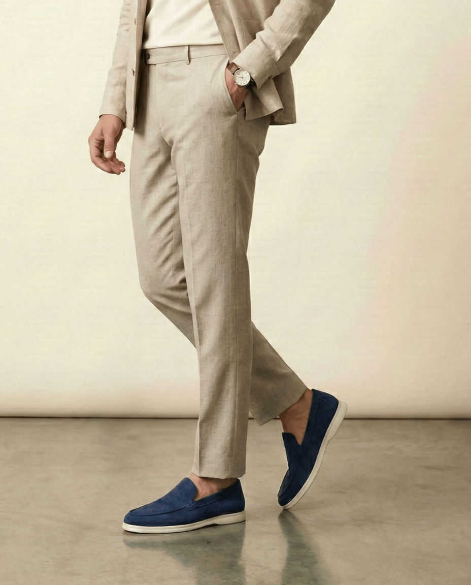 Riviera Veloursleder-Loafer Classic Form