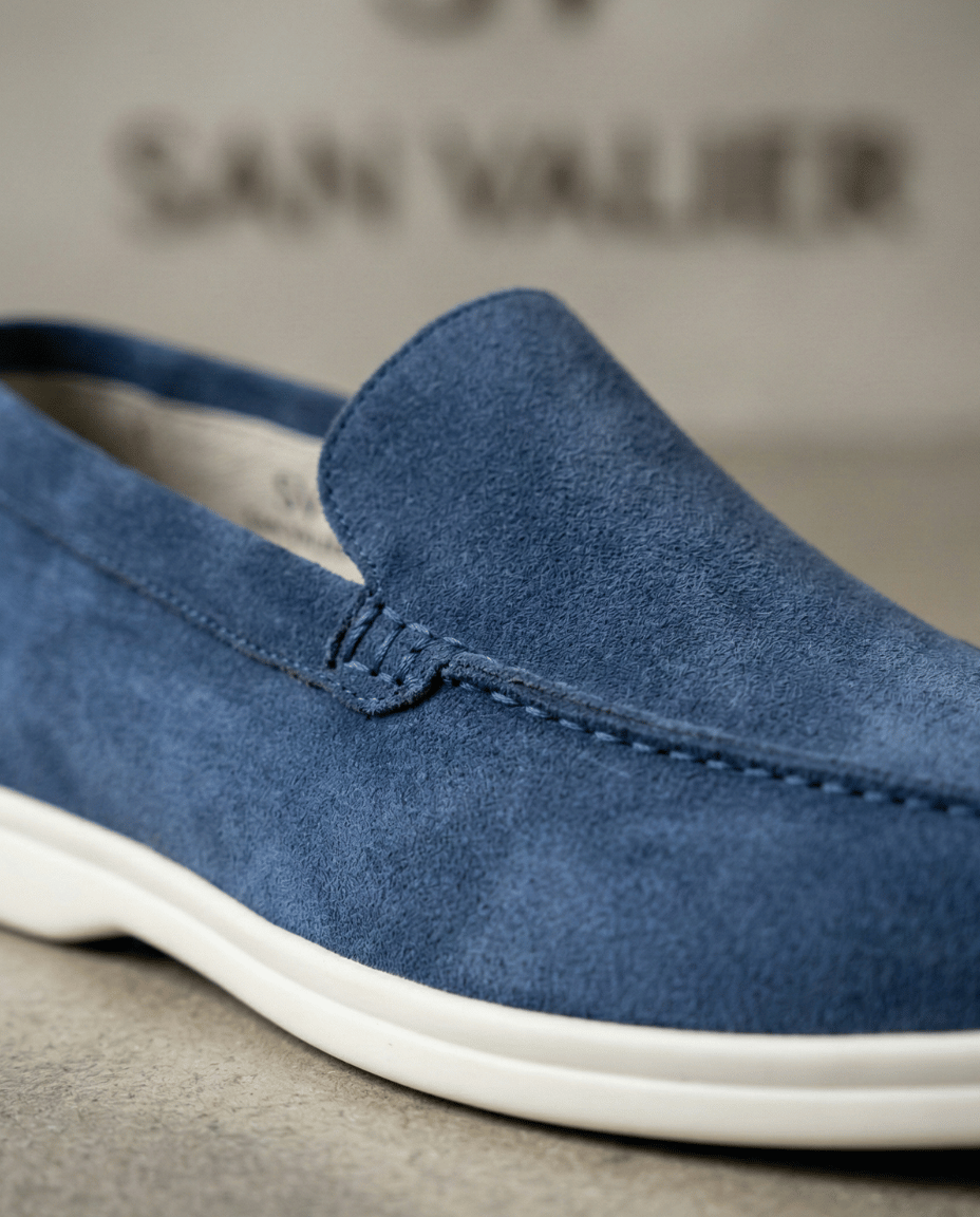 Riviera Veloursleder-Loafer Classic Form