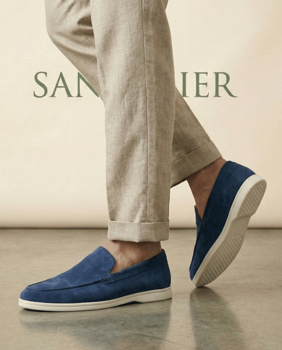 Riviera Veloursleder-Loafer Classic Form