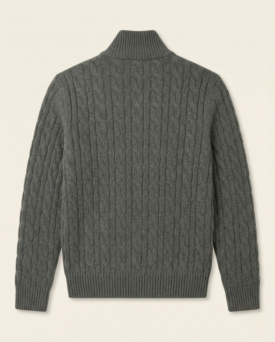Herren-Halfzip-Pullover mit Stehkragen Fontaine