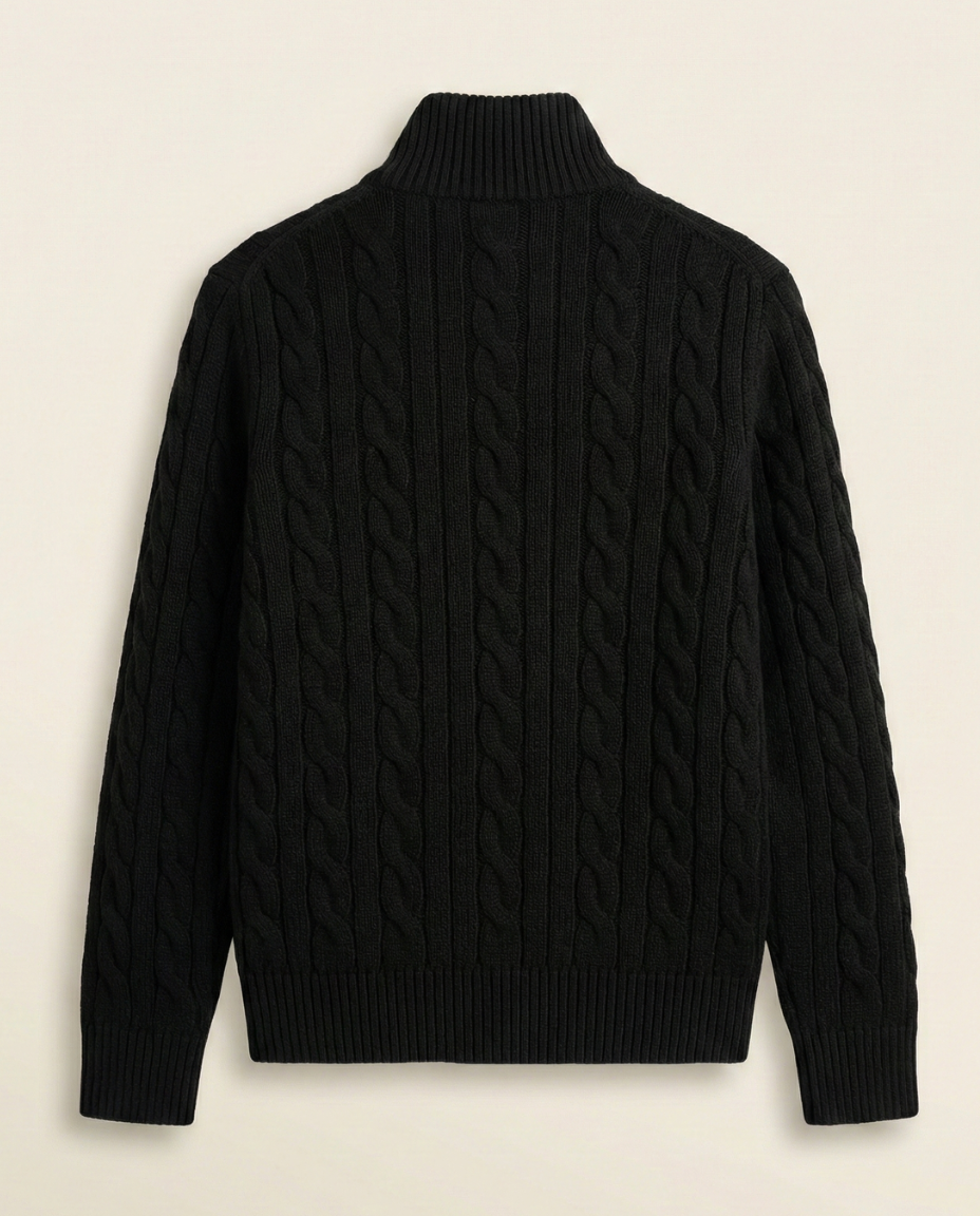 Herren-Halfzip-Pullover mit Stehkragen Fontaine