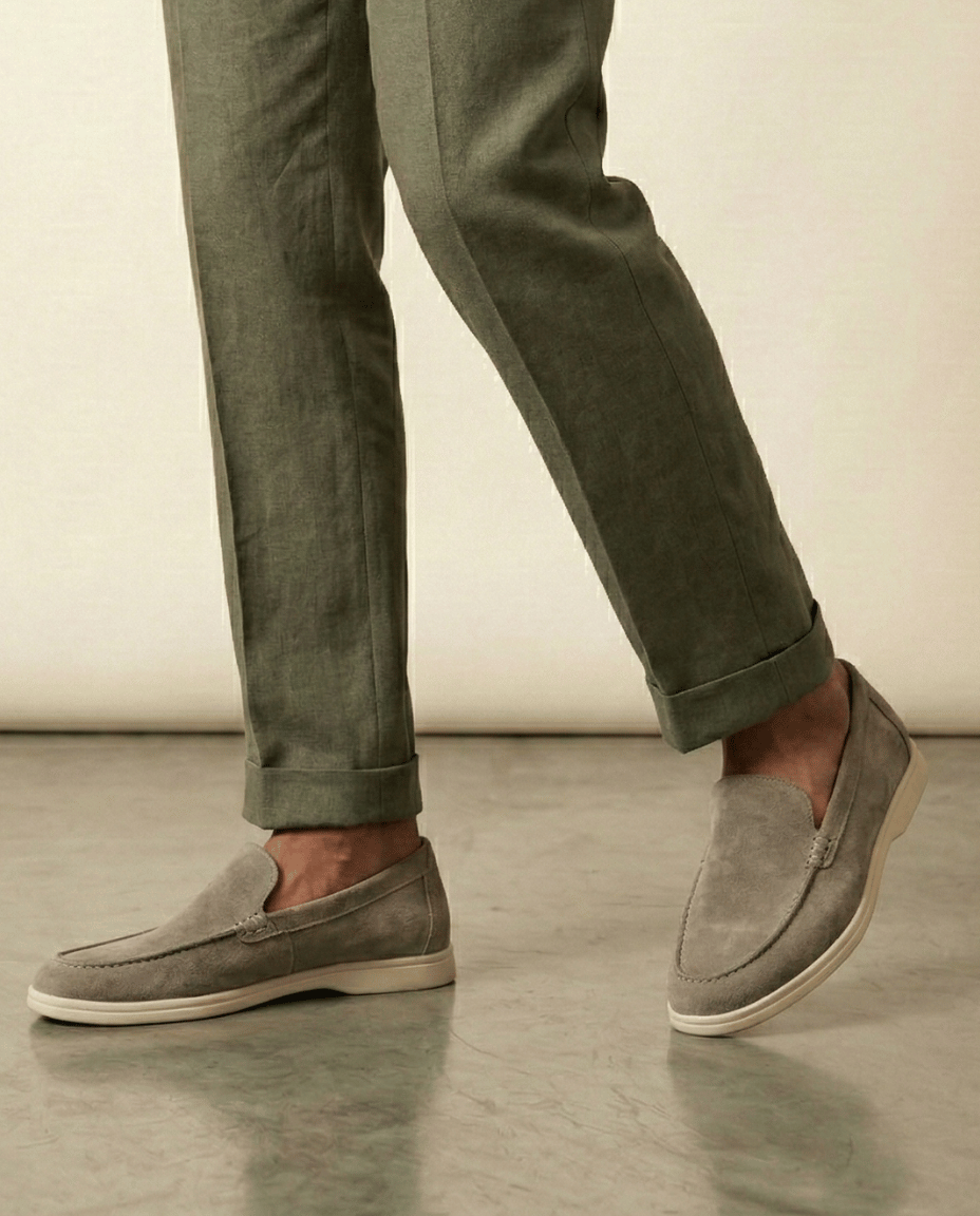 Riviera Veloursleder-Loafer Classic Form