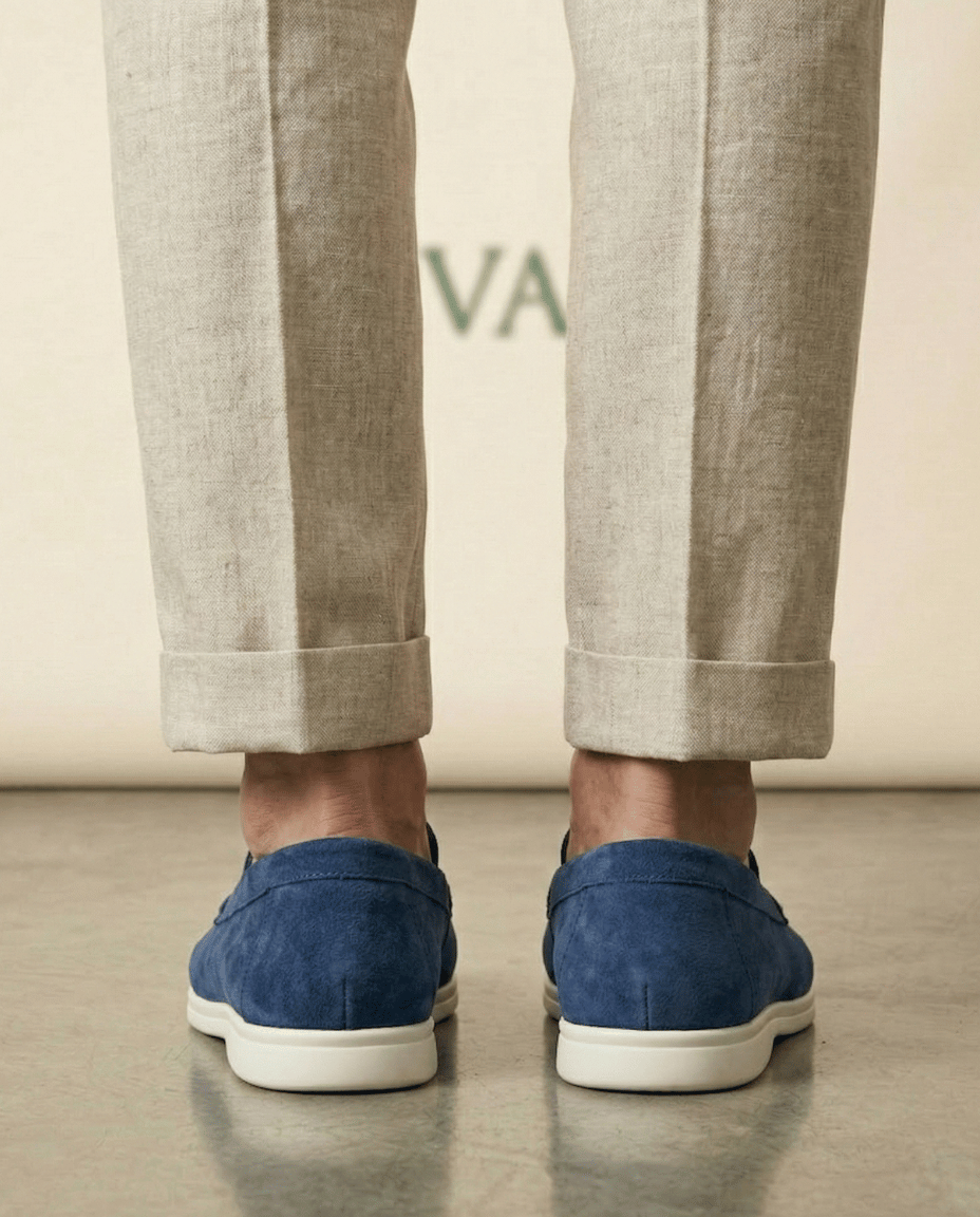 Riviera Veloursleder-Loafer Classic Form