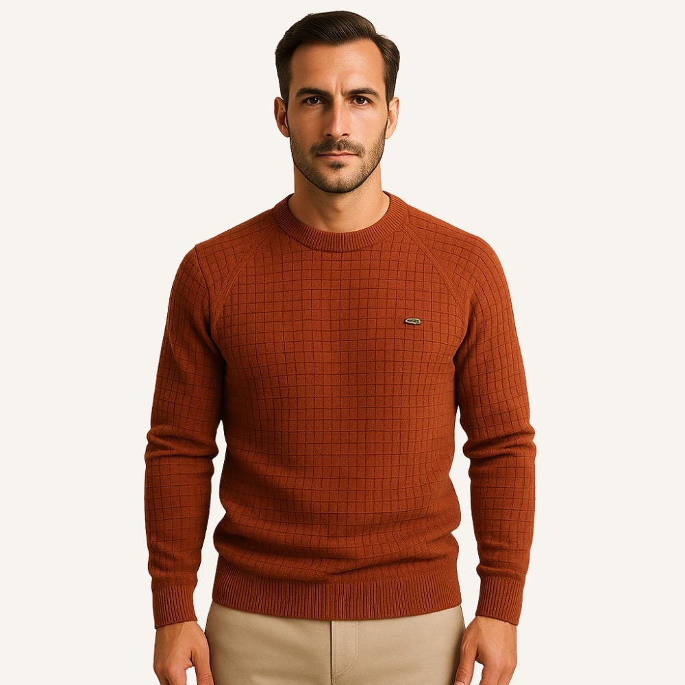 Strukturierter Strickpullover Heritage