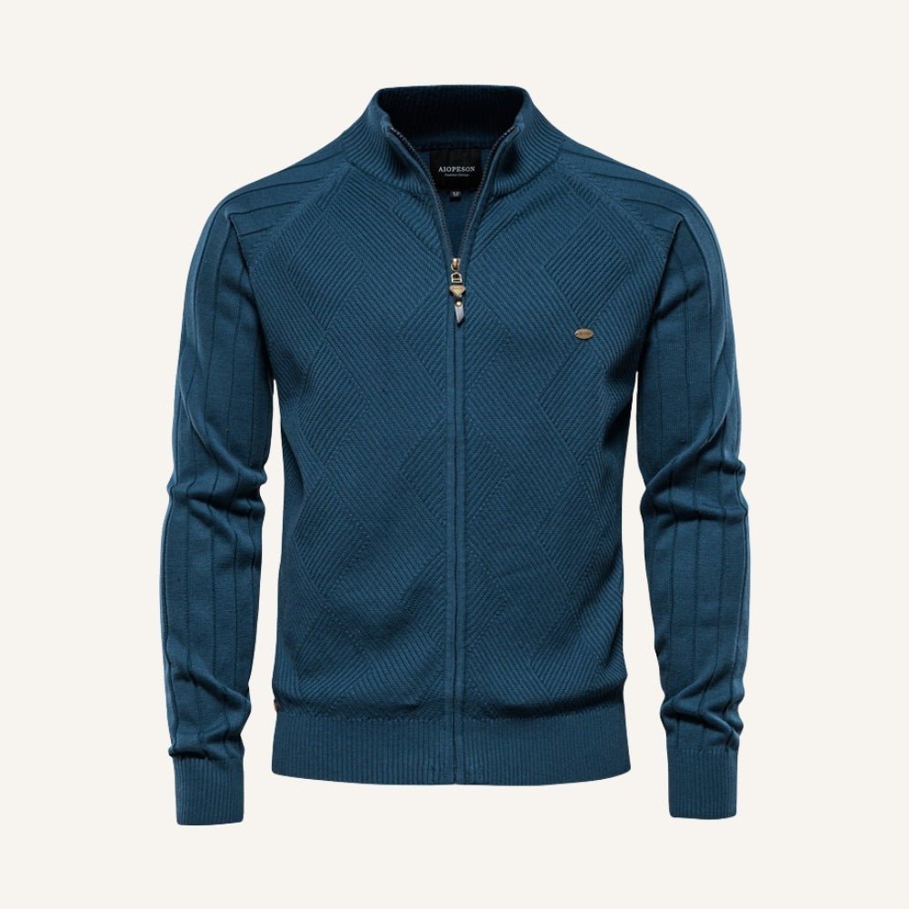 Strickjacke mit durchgehendem Reißverschluss Arno Heritage