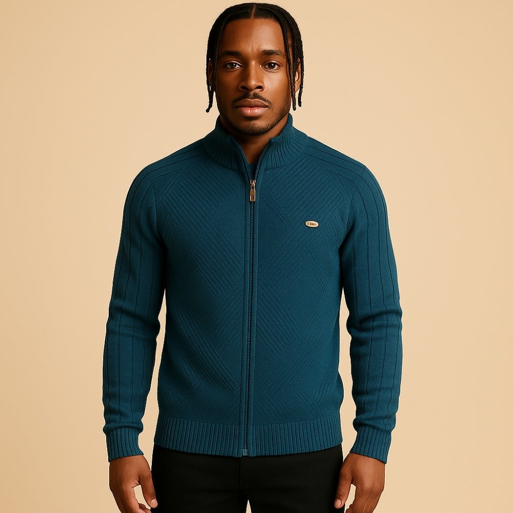 Strickjacke mit durchgehendem Reißverschluss Arno Heritage